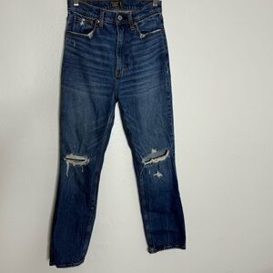 Abercrombie & Fitch Ultra High Rise Straight Jeans Sz 25